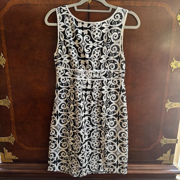 Max Studio Specialty Products Embroidered Sleeveless Dress SZ S Old Money - Picture 5 of 6
